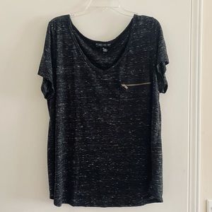 Black Distressed Forever 21+ T-Shirt